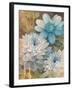 Pretty Blue Dahlias 2-Vera Hills-Framed Art Print