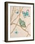 Pretty Blue Flight 2-Colleen Sarah-Framed Art Print