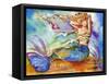 Pretty Blue Mermaid-sylvia pimental-Framed Stretched Canvas