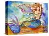 Pretty Blue Mermaid-sylvia pimental-Stretched Canvas