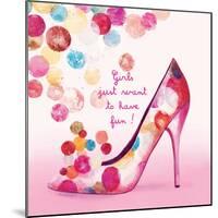 Pretty Bubble Shoe-Colleen Sarah-Mounted Premium Giclee Print