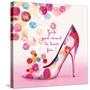 Pretty Bubble Shoe-Colleen Sarah-Stretched Canvas