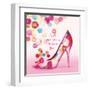 Pretty Bubble Shoe-Colleen Sarah-Framed Art Print