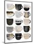 Pretty Coffee Cups-Elisabeth Fredriksson-Mounted Giclee Print