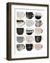 Pretty Coffee Cups-Elisabeth Fredriksson-Framed Giclee Print