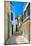 Pretty Colored Streets of Greek Islands-Maugli-l-Mounted Photographic Print
