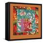 PRETTY FLORAL COLLAGE-Linda Arthurs-Framed Stretched Canvas
