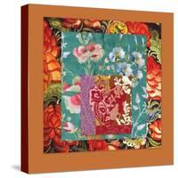 PRETTY FLORAL COLLAGE-Linda Arthurs-Stretched Canvas