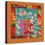 PRETTY FLORAL COLLAGE-Linda Arthurs-Stretched Canvas