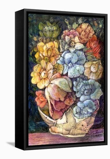 Pretty Flowers-Skarlett-Framed Stretched Canvas