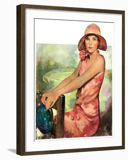 "Pretty in Pink,"August 2, 1930-Ellen Pyle-Framed Giclee Print