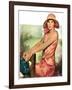 "Pretty in Pink,"August 2, 1930-Ellen Pyle-Framed Giclee Print