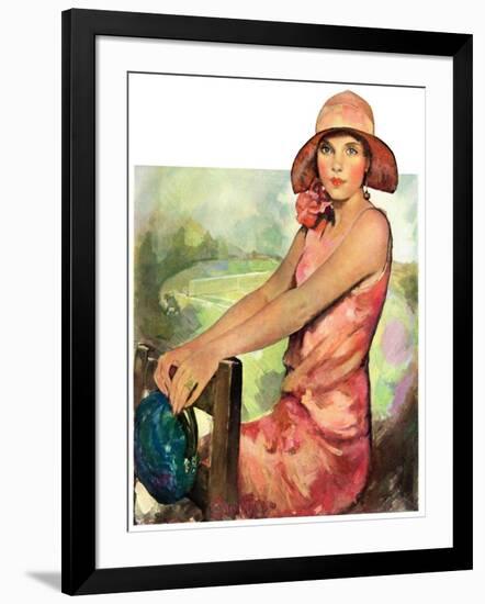 "Pretty in Pink,"August 2, 1930-Ellen Pyle-Framed Giclee Print