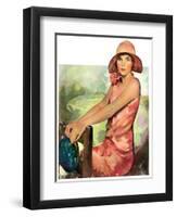 "Pretty in Pink,"August 2, 1930-Ellen Pyle-Framed Giclee Print