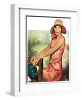 "Pretty in Pink,"August 2, 1930-Ellen Pyle-Framed Giclee Print