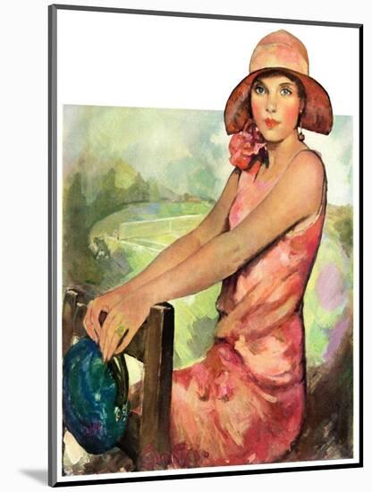 "Pretty in Pink,"August 2, 1930-Ellen Pyle-Mounted Giclee Print