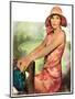 "Pretty in Pink,"August 2, 1930-Ellen Pyle-Mounted Giclee Print