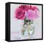 Pretty in Pink Peonies-Jenny Westenhofer-Framed Stretched Canvas