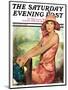 "Pretty in Pink," Saturday Evening Post Cover, August 2, 1930-Ellen Pyle-Mounted Giclee Print