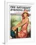 "Pretty in Pink," Saturday Evening Post Cover, August 2, 1930-Ellen Pyle-Framed Giclee Print