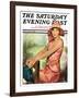 "Pretty in Pink," Saturday Evening Post Cover, August 2, 1930-Ellen Pyle-Framed Giclee Print