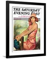 "Pretty in Pink," Saturday Evening Post Cover, August 2, 1930-Ellen Pyle-Framed Giclee Print