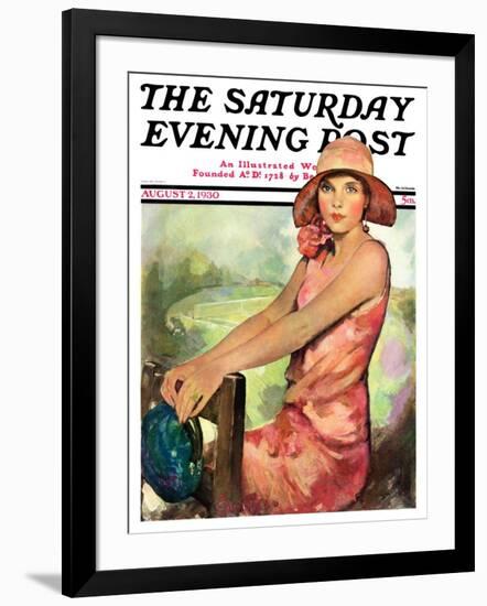 "Pretty in Pink," Saturday Evening Post Cover, August 2, 1930-Ellen Pyle-Framed Giclee Print