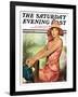 "Pretty in Pink," Saturday Evening Post Cover, August 2, 1930-Ellen Pyle-Framed Giclee Print