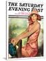 "Pretty in Pink," Saturday Evening Post Cover, August 2, 1930-Ellen Pyle-Stretched Canvas