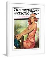 "Pretty in Pink," Saturday Evening Post Cover, August 2, 1930-Ellen Pyle-Framed Giclee Print