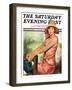 "Pretty in Pink," Saturday Evening Post Cover, August 2, 1930-Ellen Pyle-Framed Giclee Print