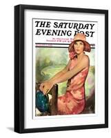 "Pretty in Pink," Saturday Evening Post Cover, August 2, 1930-Ellen Pyle-Framed Giclee Print