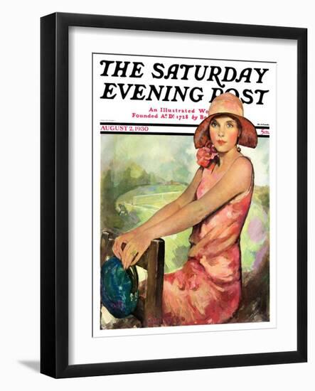 "Pretty in Pink," Saturday Evening Post Cover, August 2, 1930-Ellen Pyle-Framed Giclee Print