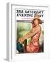 "Pretty in Pink," Saturday Evening Post Cover, August 2, 1930-Ellen Pyle-Framed Giclee Print