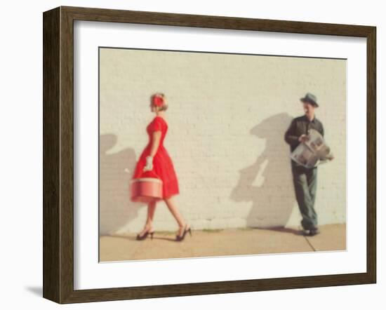 Pretty in Red-Mandy Lynne-Framed Art Print