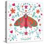 Pretty Moth-Farida Zaman-Stretched Canvas