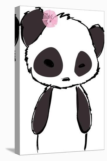 Pretty Panda-null-Stretched Canvas