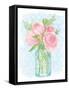 Pretty Peonies-Sara Zieve Miller-Framed Stretched Canvas