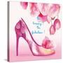 Pretty Petal Shoe-Colleen Sarah-Stretched Canvas