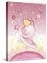 Pretty Pink Ballet Bear-April Hartmann-Stretched Canvas