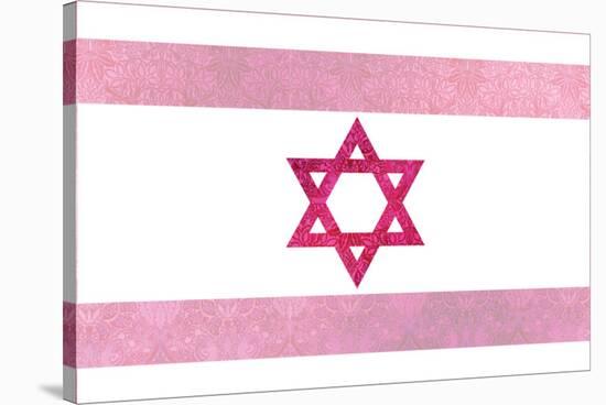 Pretty Pink Shield of David-null-Stretched Canvas