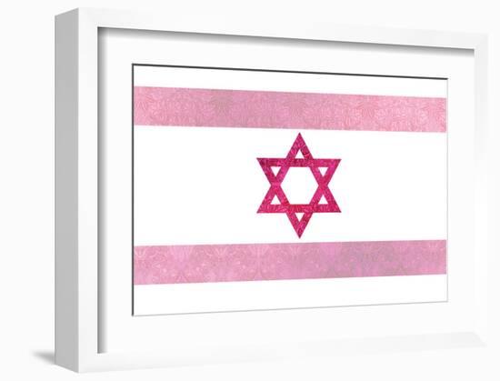 Pretty Pink Shield of David-null-Framed Art Print