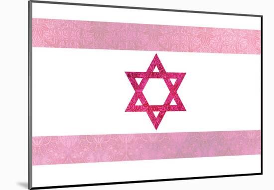 Pretty Pink Shield of David-null-Mounted Art Print