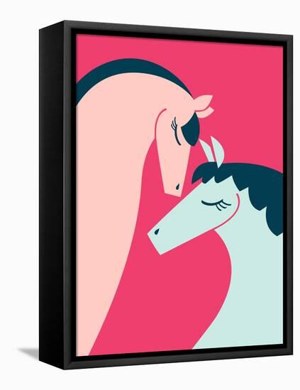 Pretty Ponies-null-Framed Stretched Canvas