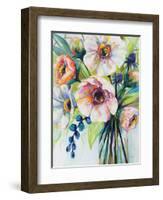 Pretty Poppies-Jeanette Vertentes-Framed Art Print