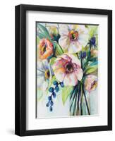 Pretty Poppies-Jeanette Vertentes-Framed Art Print