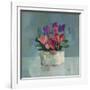 Pretty Pot of Cyclamen-Sarah Simpson-Framed Giclee Print