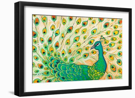 Pretty Pretty Peacock-Peggy Davis-Framed Art Print