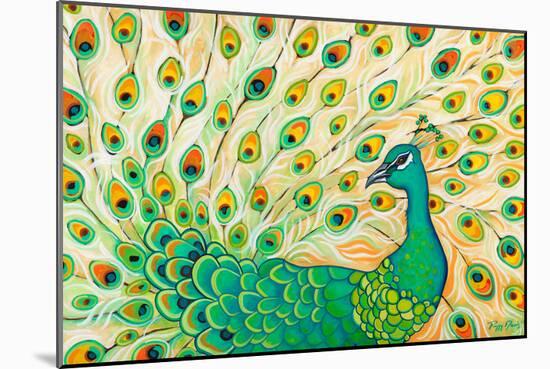 Pretty Pretty Peacock-Peggy Davis-Mounted Art Print