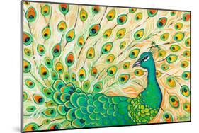 Pretty Pretty Peacock-Peggy Davis-Mounted Art Print